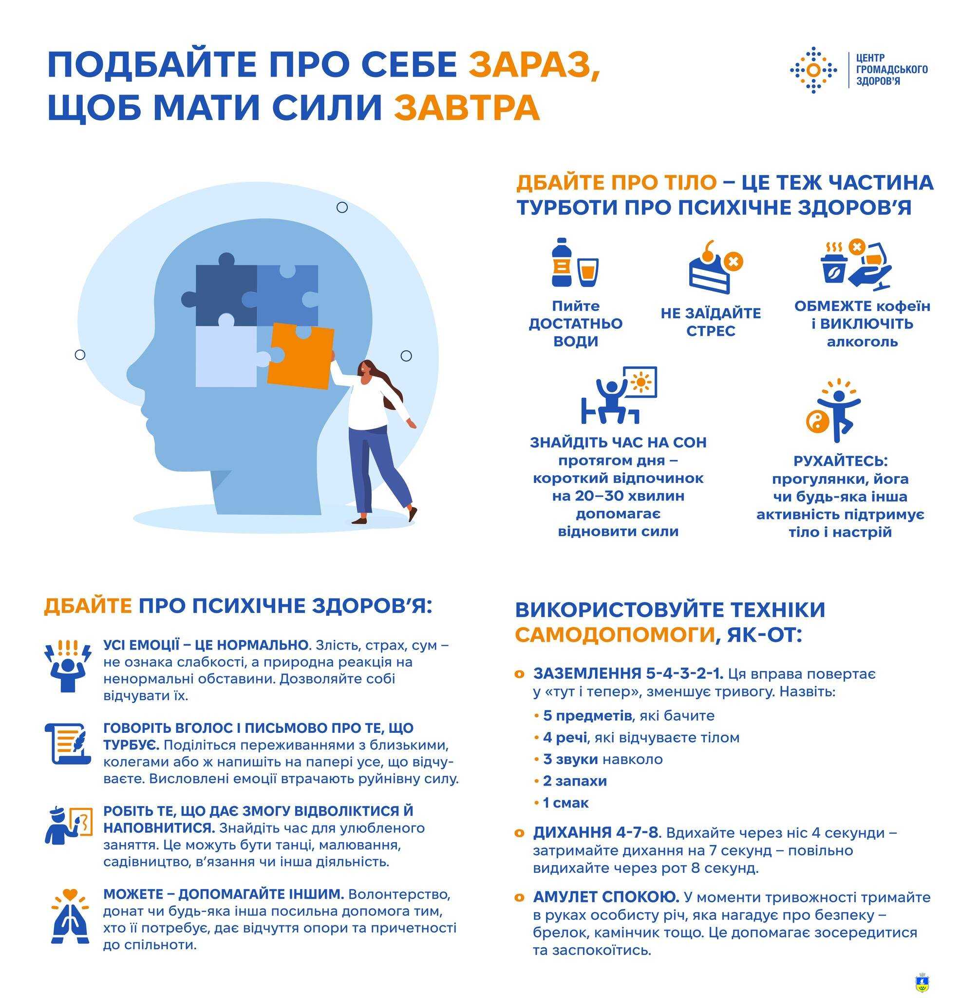 Подбайте про себе зараз, щоб мати сили завтра